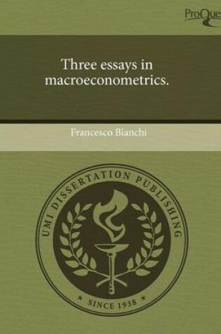 Cover of Three Essays in Macroeconometrics