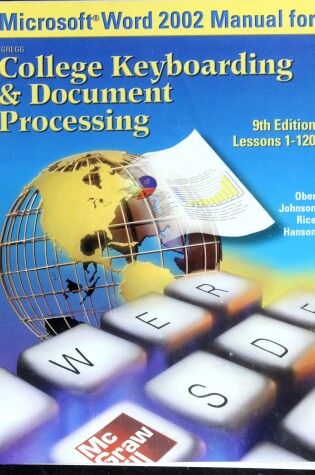 Cover of Gregg College Keyboarding & Document Processing (Gdp), Student Manual, Word 2002