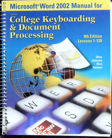 Book cover for Gregg College Keyboarding & Document Processing (Gdp), Student Manual, Word 2002