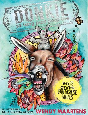 Book cover for Donkie se lang pad dorp toe en 19 ander fantastiese fabels