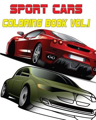 Book cover for Sport Cars Coloring book Vol.1