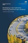 Book cover for Developing a new method or measurin pavement layer thickness