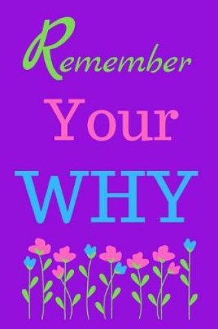 Cover of Remember Your Why Blank Lined Notebook Journal
