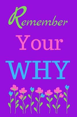 Book cover for Remember Your Why Blank Lined Notebook Journal