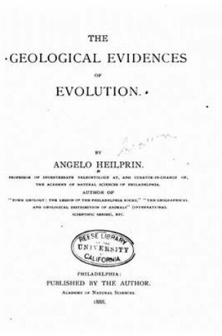 Cover of The Geological Evidences of Evolution