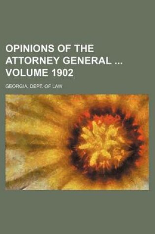 Cover of Opinions of the Attorney General Volume 1902