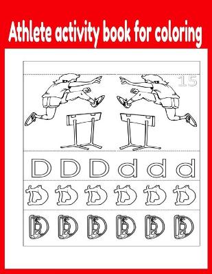 Book cover for Athlete activity book for coloring