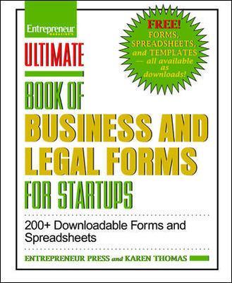 Book cover for Ultimate Book of Legal and Startup Forms