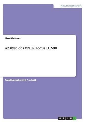 Book cover for Analyse des VNTR Locus D1S80