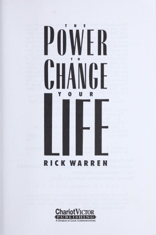 Cover of The Power to Change Your Life
