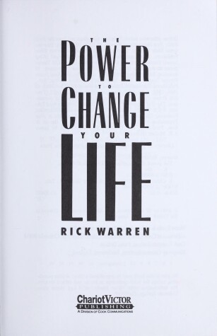 Book cover for The Power to Change Your Life