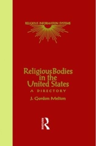 Cover of Religious Bodies in the U.S.