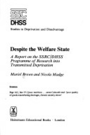 Cover of Despite the Welfare State