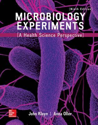 Cover of Microbiology Experiments: A Health Science Perspective