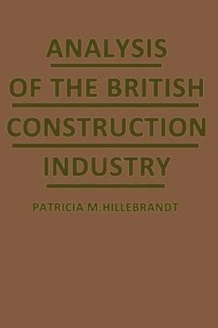 Cover of Analysis of the British Construction Industry