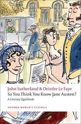 Book cover for So You Think You Know Jane Austen?