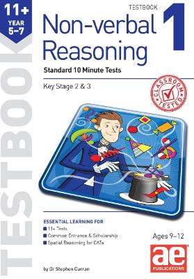 Book cover for 11+ Non-verbal Reasoning Year 5-7 Testbook 1