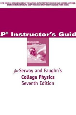 Cover of AP Guide for Serway and Faughn's College Physics