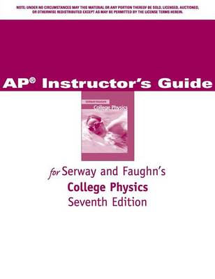 Book cover for AP Guide for Serway and Faughn's College Physics