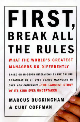 Cover of First, Break All the Rules