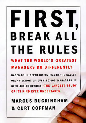 Book cover for First, Break All the Rules