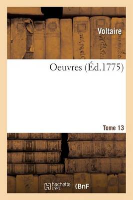 Cover of Oeuvres . Tome 13
