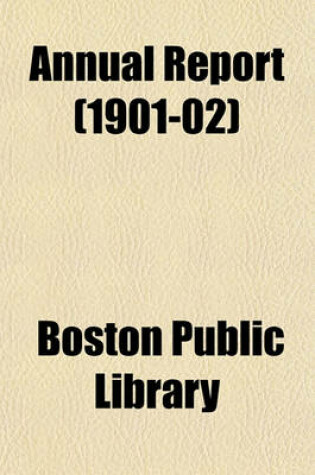 Cover of Annual Report (1901-02)