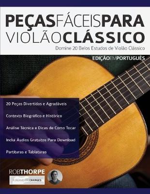Book cover for Peças Fáceis para Violão Clássico