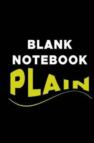 Cover of Blank Notebook Plain