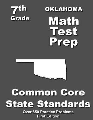 Book cover for Oklahoma 7th Grade Math Test Prep