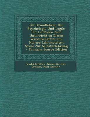 Book cover for Die Grundlehren Der Psychologie Und Logik