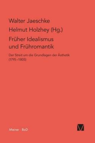 Cover of Fruher Idealismus Und Fruhromantik