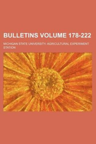 Cover of Bulletins Volume 178-222