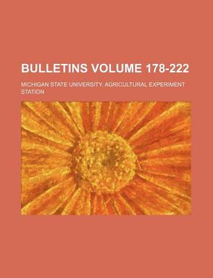 Book cover for Bulletins Volume 178-222