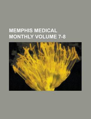 Book cover for Memphis Medical Monthly Volume 7-8