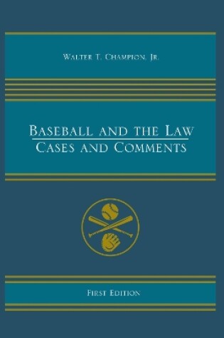 Cover of Baseball and the Law