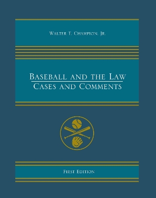 Book cover for Baseball and the Law