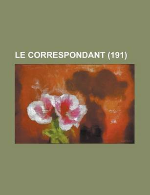 Book cover for Le Correspondant (191)