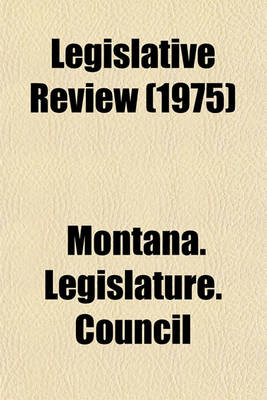 Book cover for Legislative Review (1975)