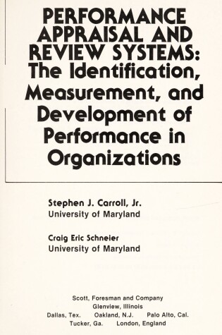 Cover of Performance Appraisal and Review Systems