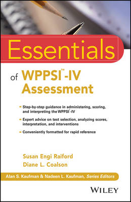 Cover of Essentials of WPPSI-IV Assessment