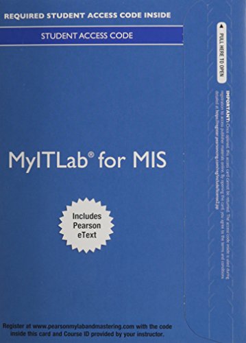 Book cover for Myitlab with Pearson Etext -- Access Card -- For Introduction to Information Systems