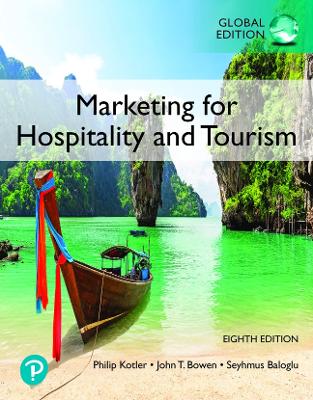 Book cover for Marketing for Hospitality and Tourism, Global Edition -- Revel