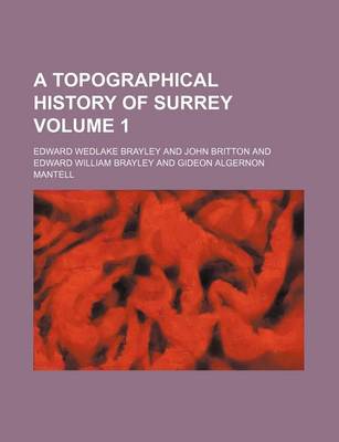 Book cover for A Topographical History of Surrey Volume 1