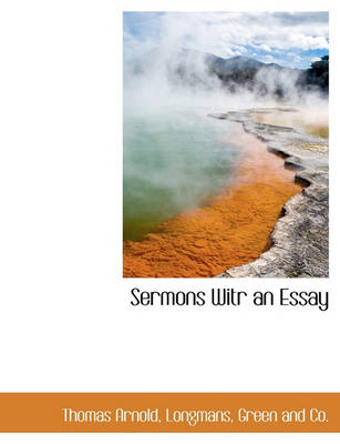 Book cover for Sermons Witr an Essay