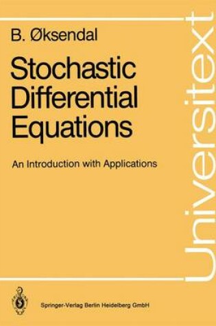 Cover of Stochastic Differential Equations