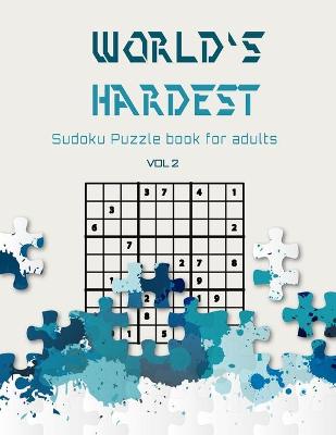 Book cover for World's hardest Sudoku puzzle book for adults vol 2