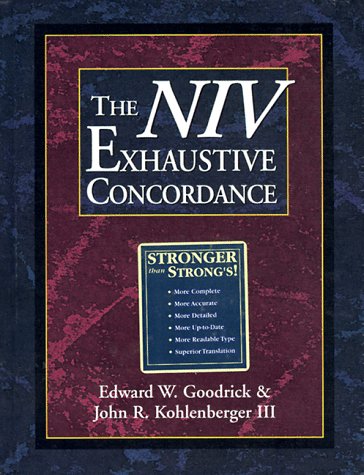 Book cover for The Niv Exhaustive Concordance