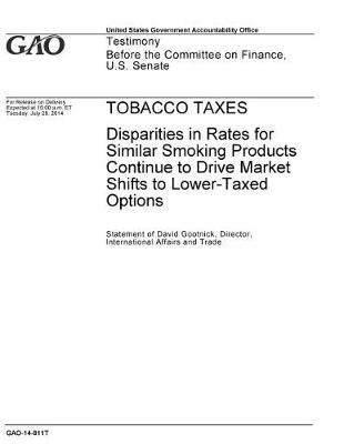 Book cover for Tobacco Taxes