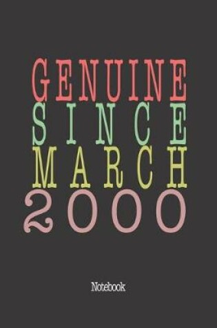 Cover of Genuine Since March 2000